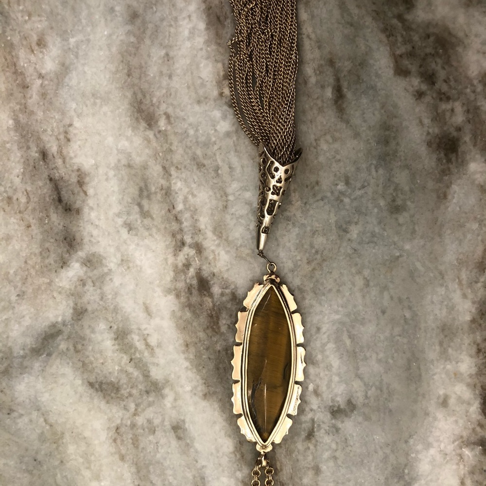 Kendra Scott necklace tassel gold